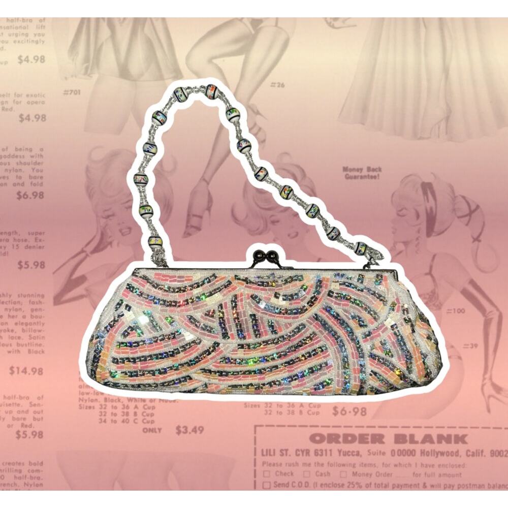 y2k crystal beaded bag
